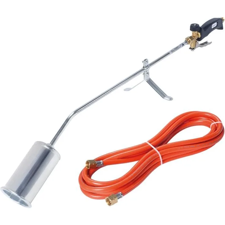 Rothenberger Industrial Anwärmbrenner RoMaxi Eco inkl. 5m Propan Gas Schlauch, Unkraut,  030958E