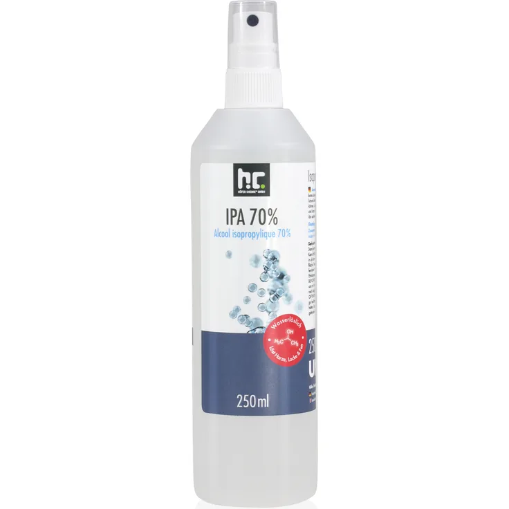 Höfer Chemie GmbH 6 x 250 Milliliter Isopropanol 70% in 250 ml Sprühflaschen