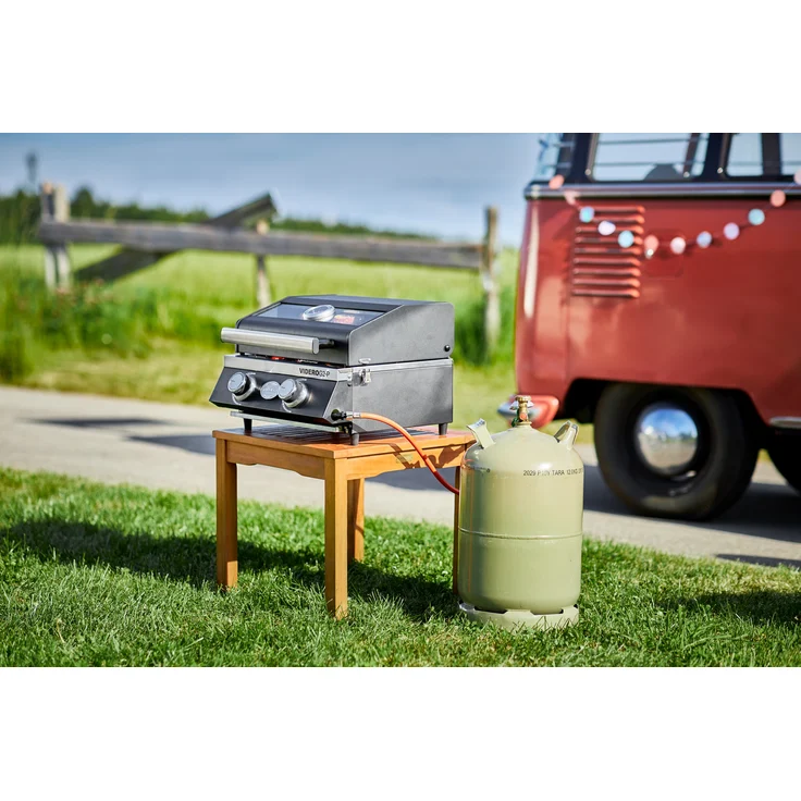 RÖSLE Grillplatte VIDERO G2-P, Hochwertige Grillplatte aus Gusseisen für Fleisch und kleine Grillstücke, Grillbranding, Platte beidseitig verwendbar – Bild 6