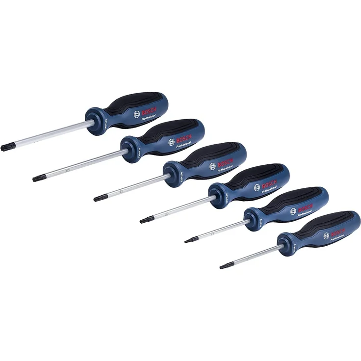 Bosch Professional TX Schraubendreher Set 6tlg. 1600A01V09 S2 Stahl Torx Schraubendreher TX10 - TX40 in L-Boxx Einlage – Bild 2