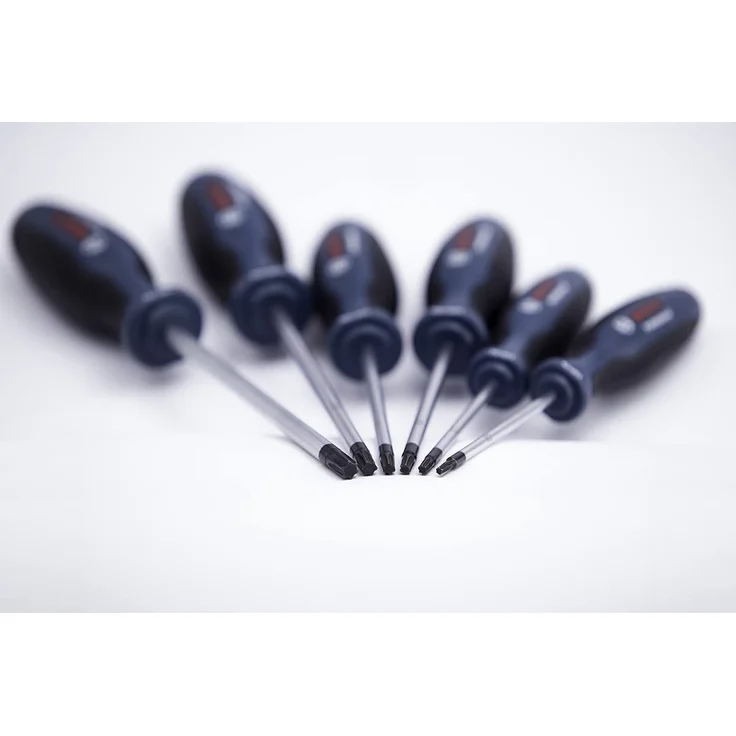 Bosch Professional TX Schraubendreher Set 6tlg. 1600A01V09 S2 Stahl Torx Schraubendreher TX10 - TX40 in L-Boxx Einlage – Bild 4