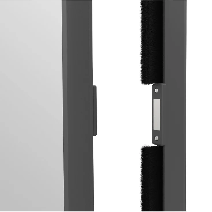 Windhager Fliegenschutz-Pendeltür 100 x 210 cm - Aluminium anthrazit – Bild 3