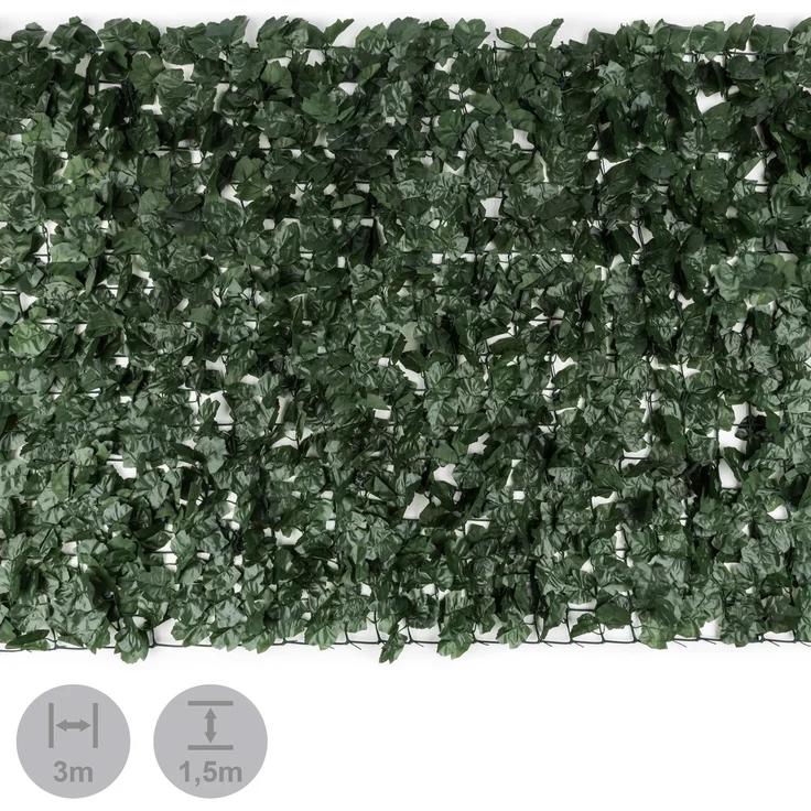 Fency Dark Ivy Sichtschutzzaun Windschutz 300x150 cm Efeu dunkelgrün Dunkelgrün – Bild 3