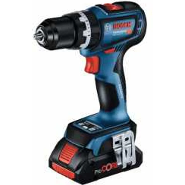 Bosch Professional Akku-Schlagbohrschrauber GSB 18V-90 C,2 Akku GBA 18V 5.0Ah,Ladegerät und L-BOXX – Bild 2