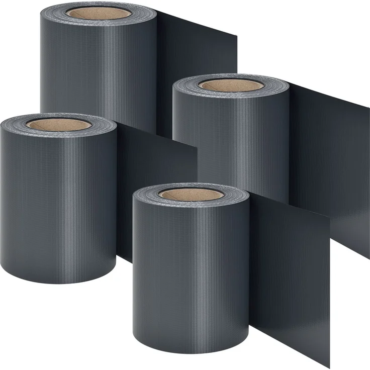 Juskys PVC Sichtschutzstreifen 4er Set anthrazit Sichtschutz Sonnenschutz Windschutz – Bild 7