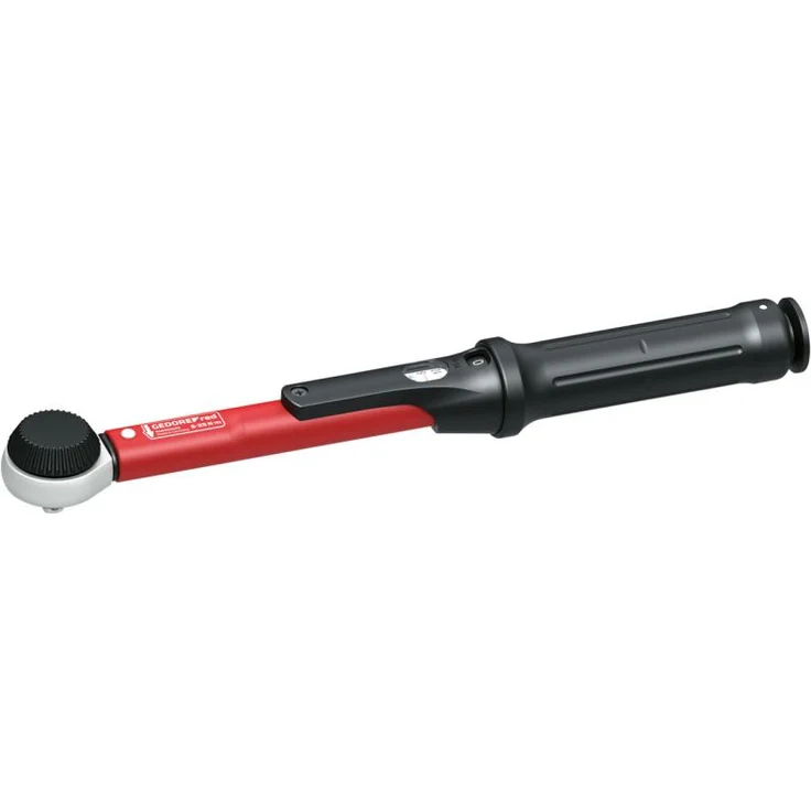 GEDORE red Drehmomentschlüssel für Links- und Rechtsgewinde, 1-4 Zoll, 5-25 Nm, Stahlrohr, Rot-Schwarz – Bild 1