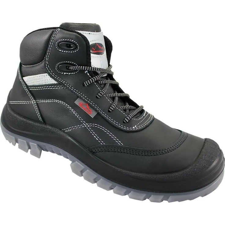 REMISBERG Sicherheitsstiefel Zürich Größe 47 schwarz S3 SRC EN ISO 20345 Rindleder