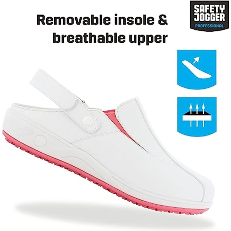 Safety Jogger Carinne OB Rutschfeste Sicherheitsschuhe, ESD-Schutz, atmungsaktiv, vegan, Fuchsia, Größe 38 – Bild 2