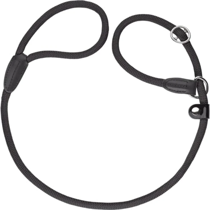 HUNTER FREESTYLE Retriever-Leine, mit integrierter Halsung, witterungsbeständig, 0,8 x 170 cm, schwarz – Bild 3