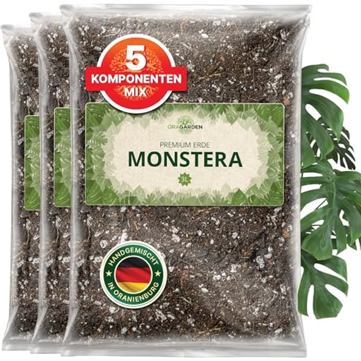 OraGarden Substrat Erde für Monstera, Blumenerde, Karnivorenerde Spezial Premium (9L) - Preisvergleich – Bild 2