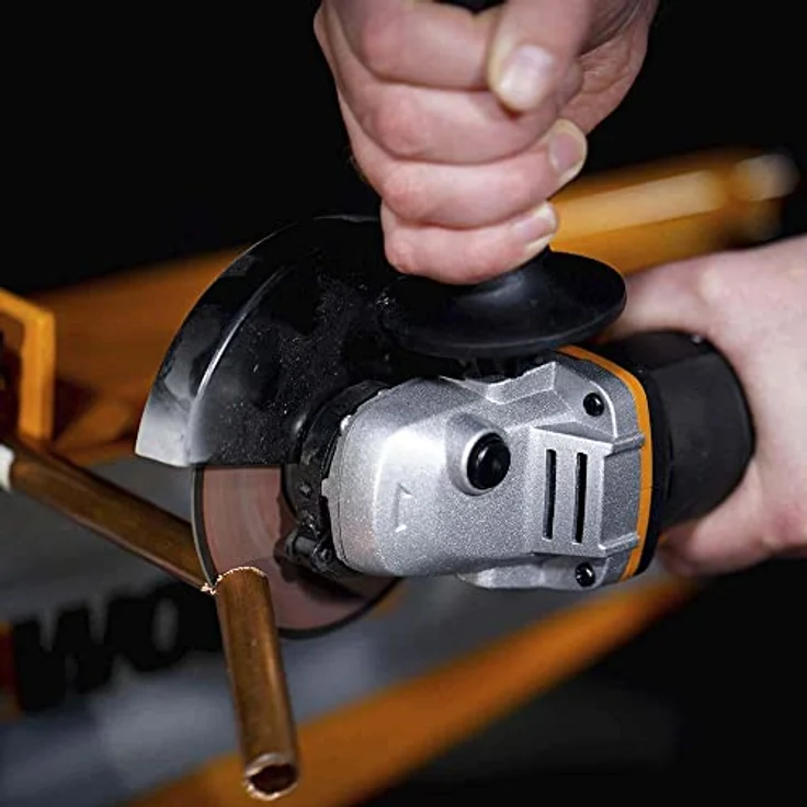 WORX WX800 Li-Ion Akku-Winkelschleifer 20V Kompakter Schleifer mit schmalem Körper, Zusatzhandgriff und leistungsstarkem 20V Akku zum Schleifen und Schneiden 115 mm Akku – Bild 9