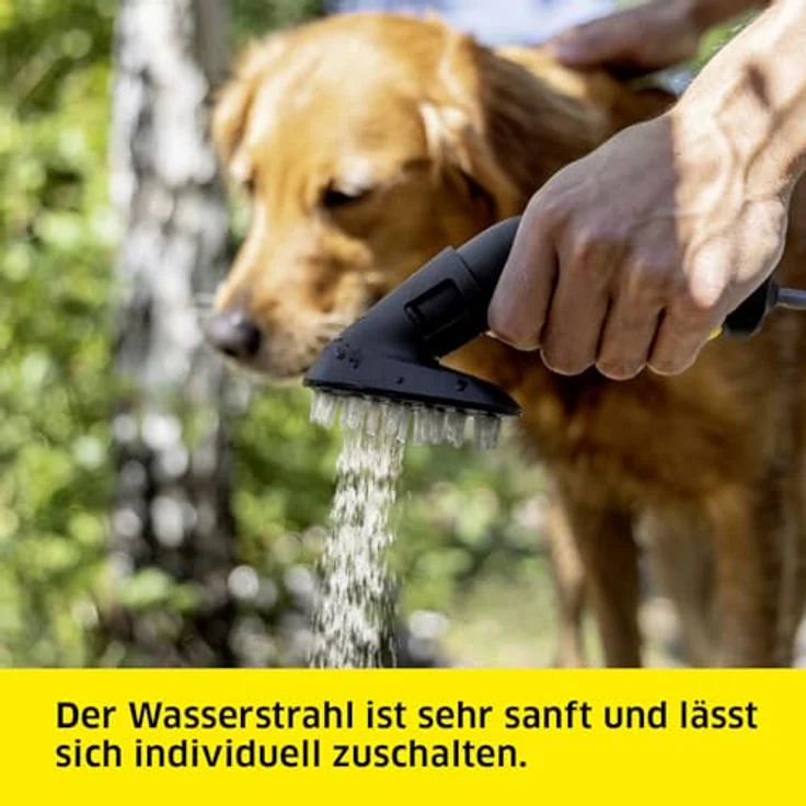 Kärcher Waschbürste Haustier, für Reinigung und Fellpflege, mit angenehmen Silikon-Noppen, einfache Montage, Original-Zubehör in Grau für Kärcher Druckreiniger OC 3, OC 3 Plus und OC 3 Foldable – Bild 5