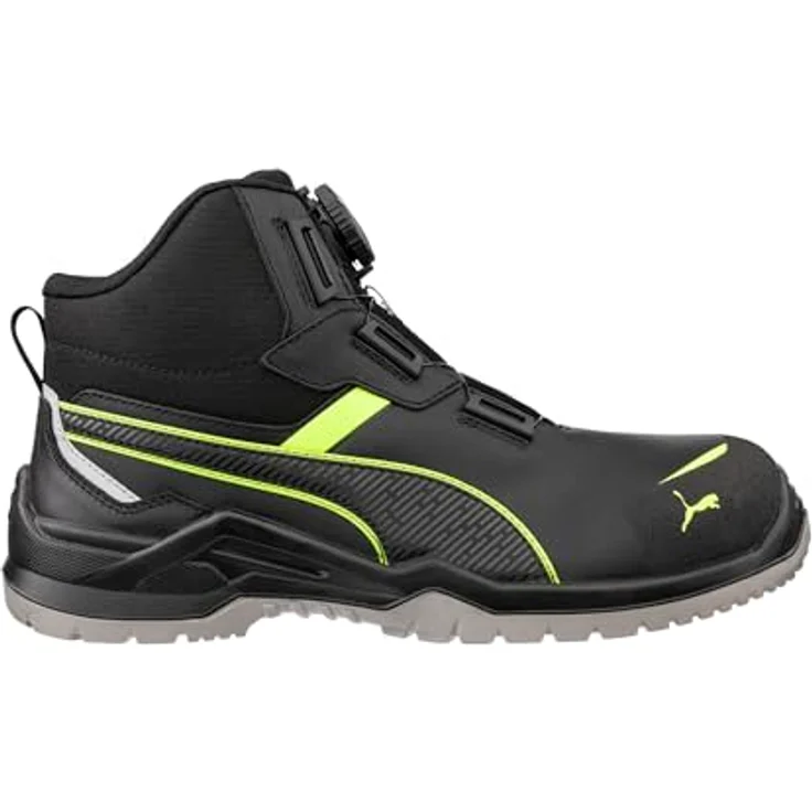ISM Sicherheitsstiefel Krypton green mid disc S3S, ESD, FO, SR, Vollrindleder, Gr. 42, schwarz/grün – Bild 3