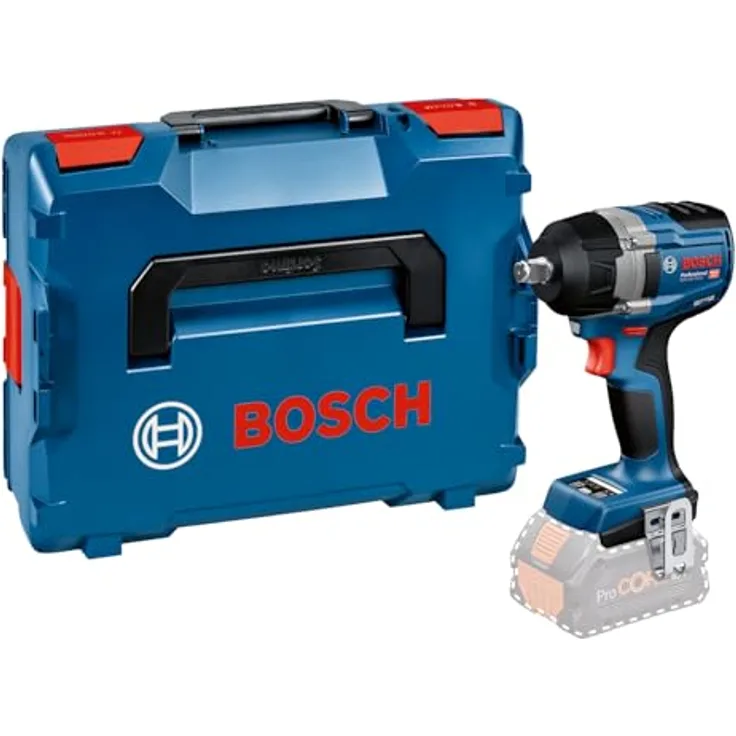Bosch Professional 18V System Akku-Drehschlagschrauber GDS 18V-750 C, 750 Nm Anzieh- und 1000 Nm Losbrechmoment, inklusive Connectivity-Modul GCY42, L-BOXX