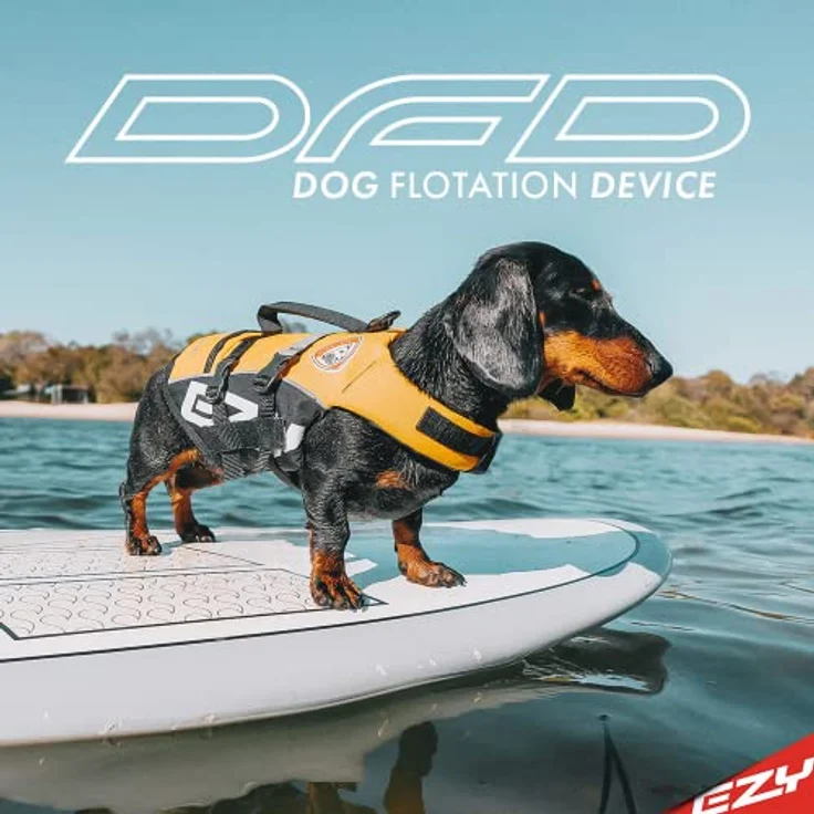 EzyDog LIFE JACKET XL, Hundeschwimmweste in Rot, verstellbare Gurte für sicheren Sitz, geeignet für Hunde von 50-66 cm und über 41 kg – Bild 5