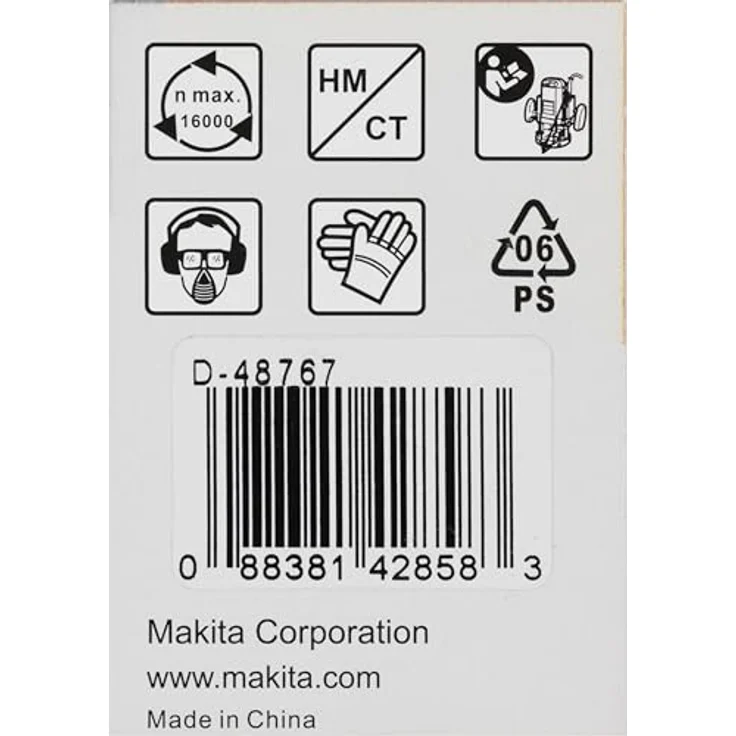 Makita Profilfräser Roman Ogee mit Anlauflager, Ø 38,1 mm, 60 mm Arbeitslänge, 8 mm Schaftdurchmesser – Bild 5