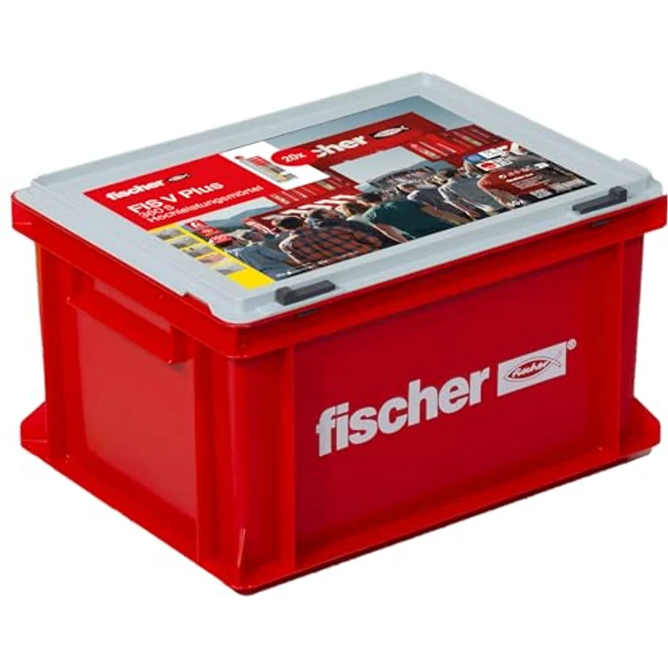 fischer Deutschland Vertriebs GmbH Dübel-Set FIS V Plus 360 S HWK G, Hochleistungsmörtel mit 20 Kartuschen und 40 Statikmischern – Bild 2
