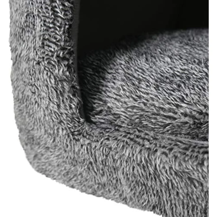 Rosewood 03081 superweiches Teddybär-Katzenbett in Luxusausführung, 38 x 38 cm, grau – Bild 2