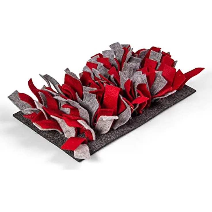 BunnyNature Schnüffelmatte Filz rot/grau