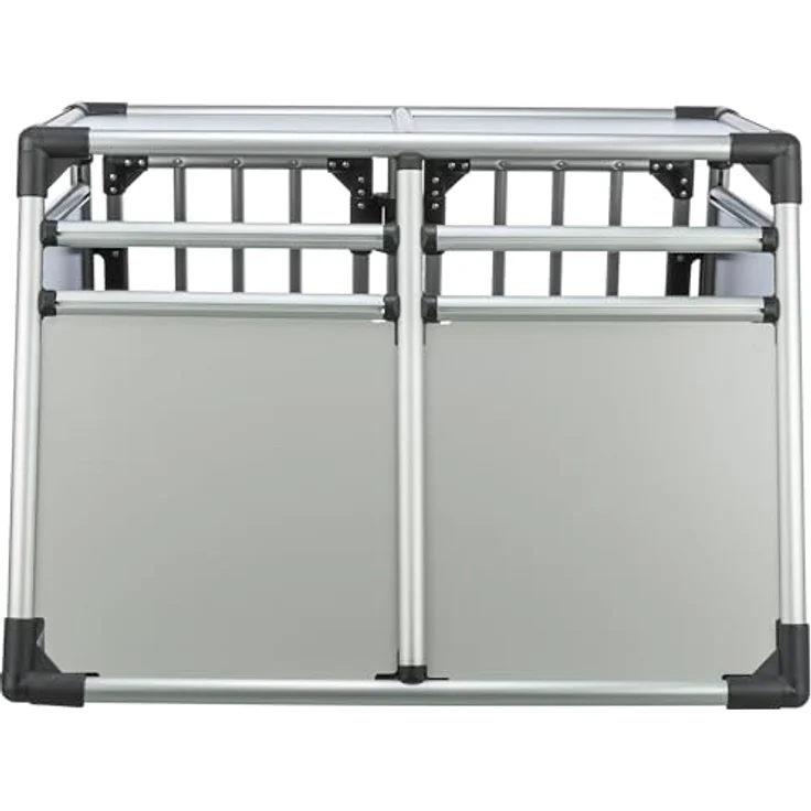 Trixie Transportbox, doppelt, Aluminium M-L: 93 × 64 × 88 cm – Bild 4