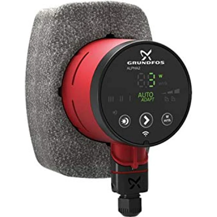 Grundfos ALPHA2 25-40 Hocheffizienz Umwälzpumpe 130 mm, 1 1/2" mit AUTO ADAPT und LED-Display – Bild 1