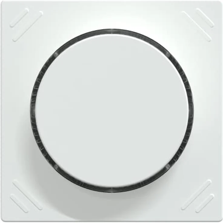 Schneider Electric Merten Drehregler-Modul MEG5252-0325, Unterputz mit 4 Tastflächen und LED Dimmer, aktivweiss glänzend, IP20 – Bild 2
