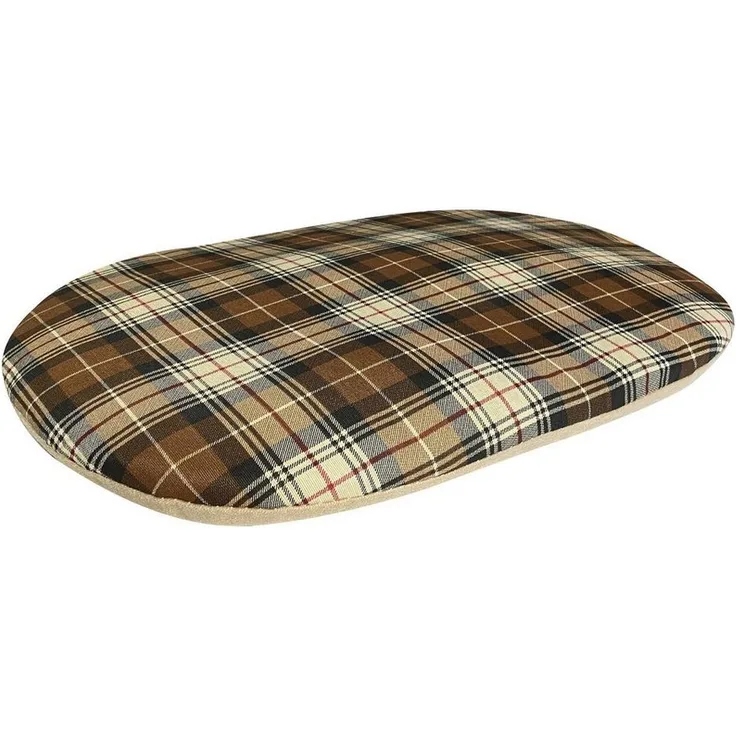 Aumüller Tierkissen Liegekissen Oxford für Katzenhöhle 50 cm, Baumwolle / PES Mix Oxford Karo, maße 47 x 39 x 5 cm, Schmuseplüsch Uni Beige - Preisvergleich