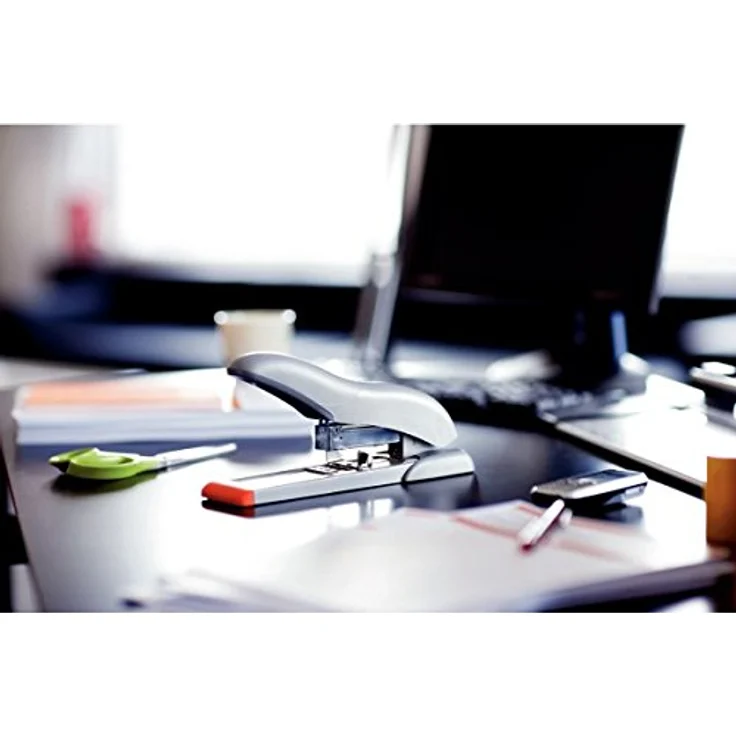 Rapid Blockheftgerät, 10-70 Blatt, Silber/Orange, ABS-Kunststoff, Metall, Bis Hefttiefe 5,3 cm, HD70, 21281405 – Bild 3