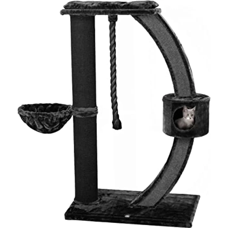 CanadianCat Company | Kratzbaum XXL Granville für große & schwere Katzen | anthrazit | ca. 157 x 60 x 170 cm Mainecoon – Bild 1