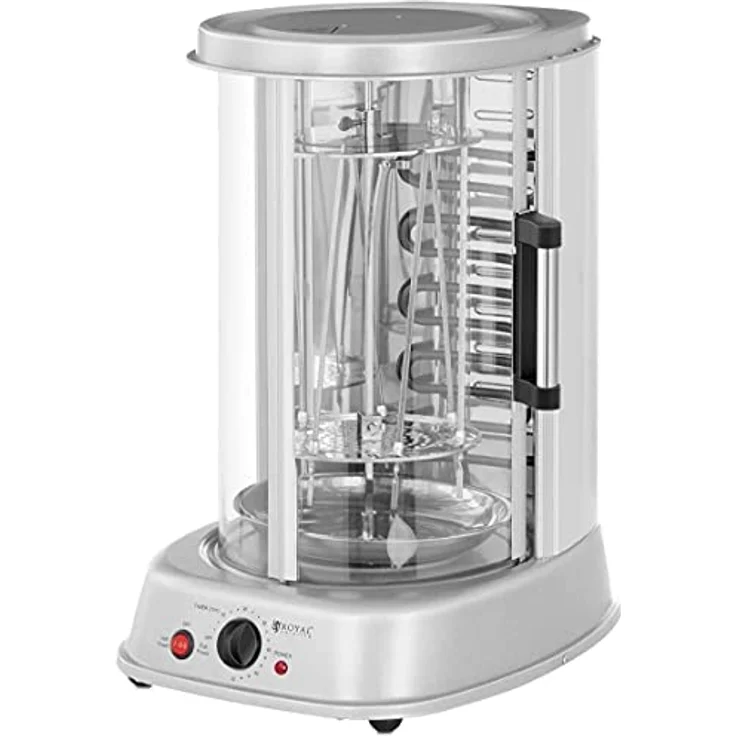 Royal VKB RCGV-1800-1, Elektrogrill 3-in-1 mit 1.800 W, vertikaler Rotisserie-Grill für Fleisch, Fisch und Gemüse, 31 L – Bild 3