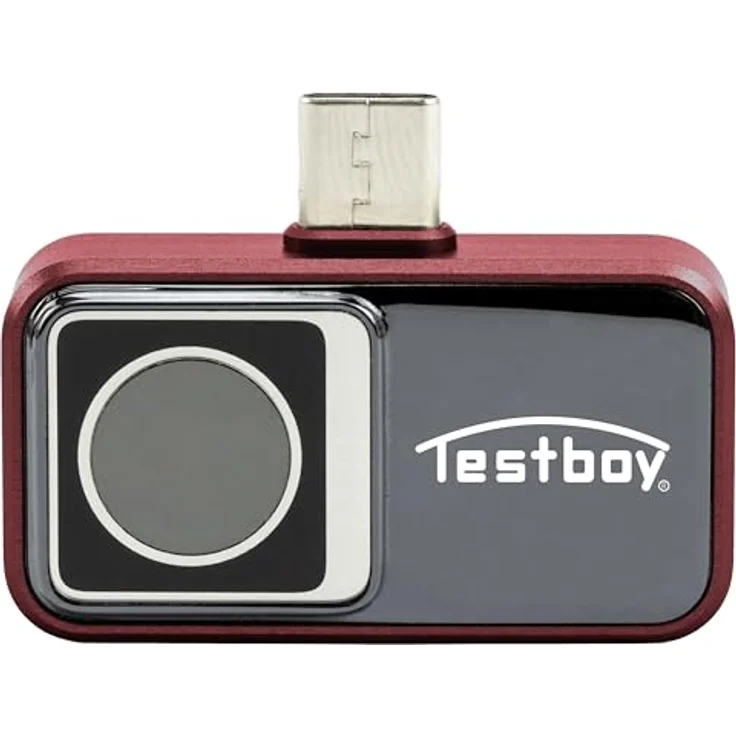 Testboy TV 297 SMART, Wärmebildkamera mit 256 x 192 Bildpunkten, -20 bis +400 °C, iOS- und Android-kompatibel, 15 Farbpaletten, integrierter Li-Polymer-Akku – Bild 1