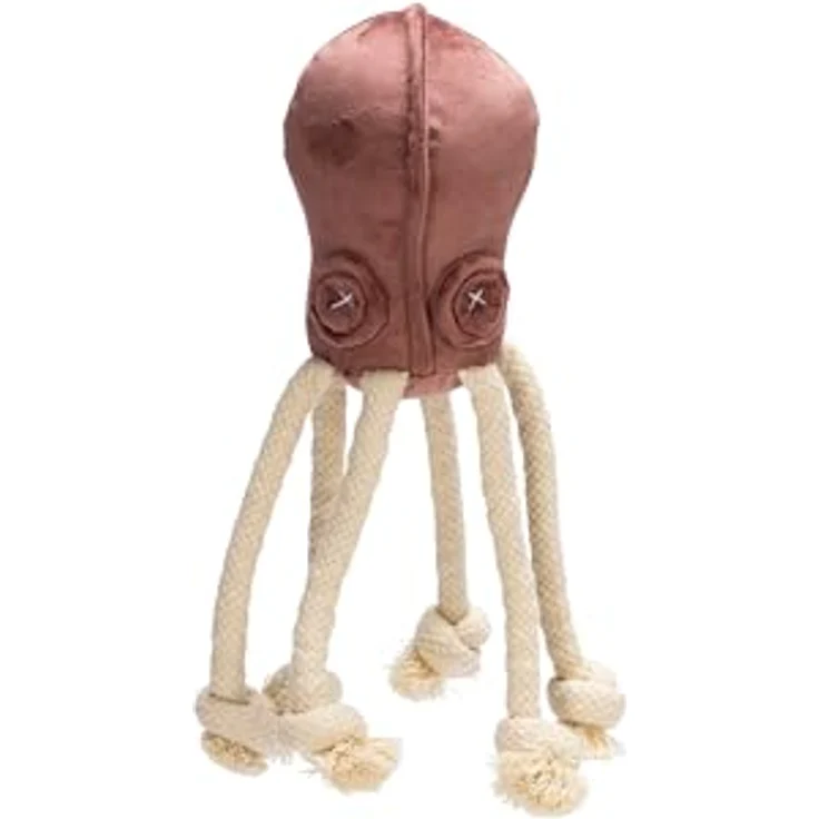 Designed by Lotte Octo Aisha, Hundespielzeug aus Velvet, Rosa, 15x10x10 cm mit stundenlangem Spielspaß – Bild 2