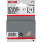 Bosch Accessories 2609200291 Feindrahtklammern Typ 53, 1000 Stück, 4mm x 11.4mm, für dünne Materialien, unauffälliger Rücken