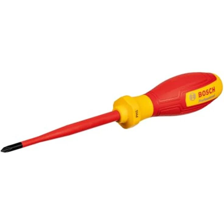 Bosch Professional VDE-Schraubendreher PH1x100, isoliert mit TPE, gelb – Bild 1
