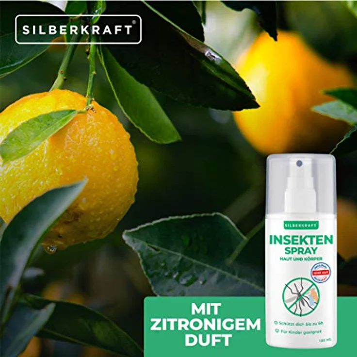 Silberkraft Insektenspray Haut & Körper, 100 ml, Schutz vor Mücken und Zecken bis zu 6 Stunden, ideal für Reisen – Bild 5
