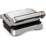 Tefal GC772D OptiGrill 2in1 intelligenter Kontaktgrill | 2in1 Grillen und BBQ | 9 automatische Programme | misst die Dicke des Garguts | inkl. Rezepte-App | Edelstahl/Schwarz