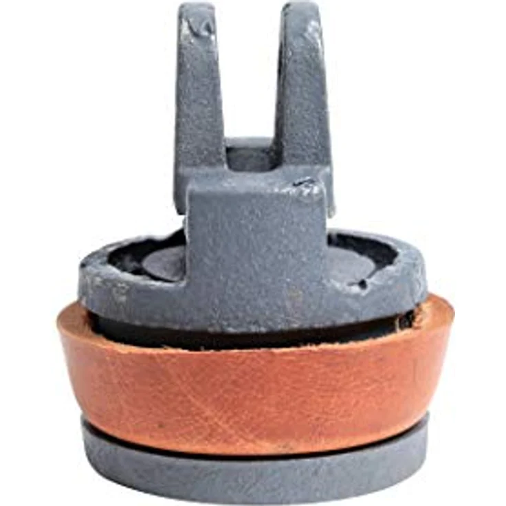 Xclou Kolben für Schwengelpumpe mit Rundflansch, Ersatzkolben komplett für Wasserpumpe mit Dichtung aus Leder Sprinklerpumpen, grün, 8 x 8 x 9,3 cm – Bild 4