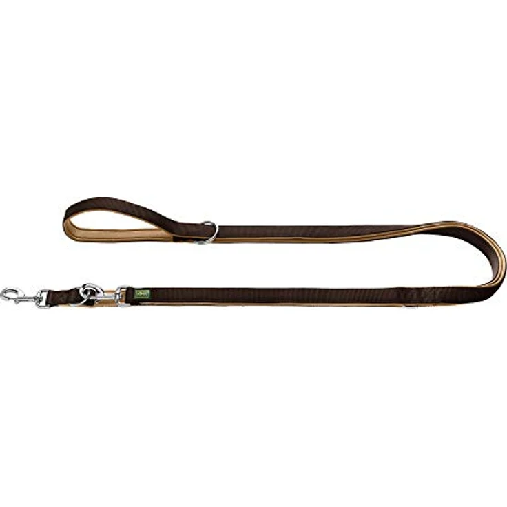 Hunter Hunde-Leine verstellbar Neopren braun-karamell 10-200 – Bild 2