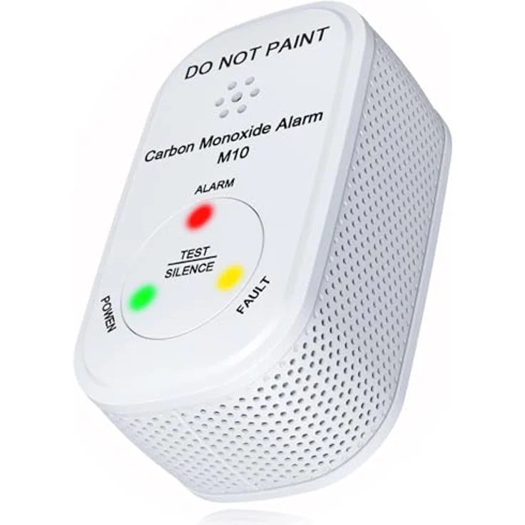 NEMAXX M10 Mini CO Melder mit -Batterie, Kohlenmonoxid Gasmelder, Alarm 85 dB - Gaswarner der neusten Technologie 75 mm, Rauchmelder nach DIN EN50291 – Bild 2