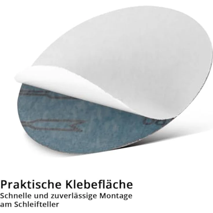 STAHLWERK Schleifscheiben 10er Set, 150 mm mit K100 Körnung, Schleifpads für Tellerschleifer und Schleifgeräte, Industrie-Qualität – Bild 5