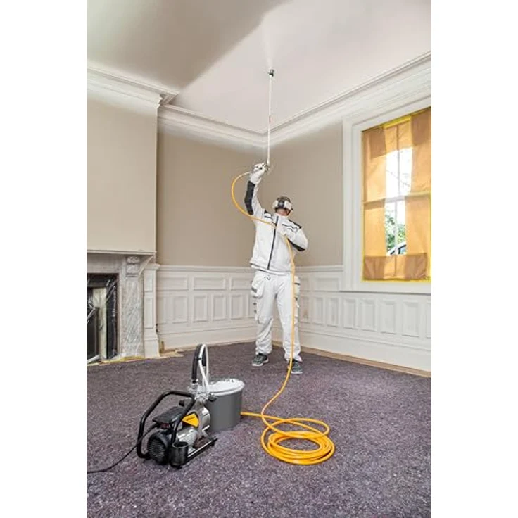 WAGNER Membranpumpe SuperFinish 21 Pro Airless HEA, 2,1 l/min Fördermenge mit 15 m HD-Schlauch, wartungsarm und pulsationsarm – Bild 5
