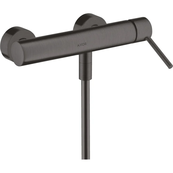 hansgrohe Axor Starck Einhebel-Brausemischer Aufputz, Brushed Black Chrome, mit Temperaturbegrenzung und Rückflussverhinderer