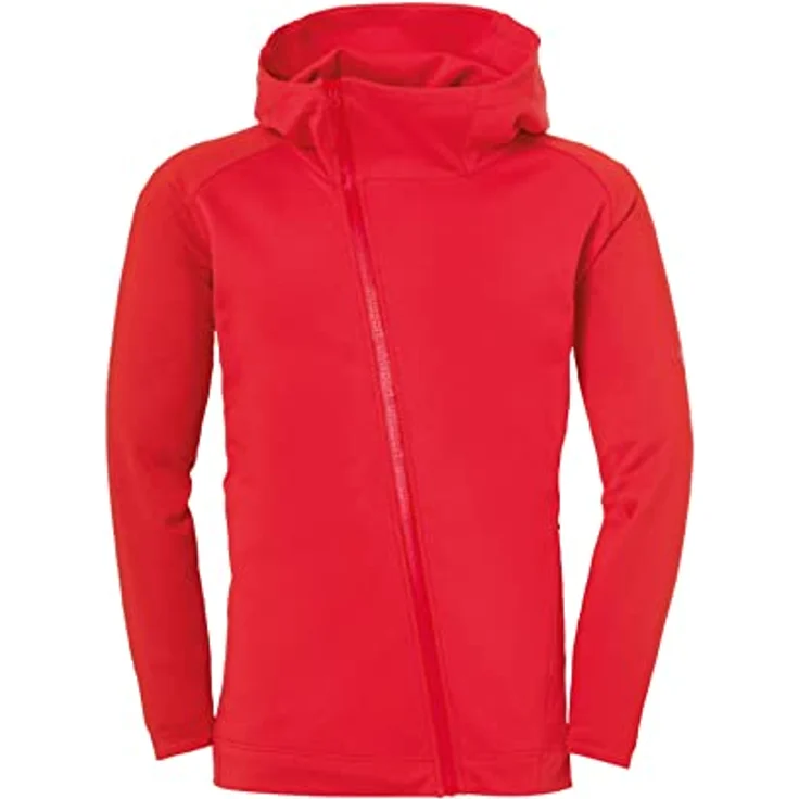 Uhlsport Fußball Essential Pro Jacke Herren Kapuzenjacke rot Gr XXXL - Optimale Tragekomfort, elastische Ripp-Ärmel, Baumwolle/Polyester-Materialmix – Bild 2