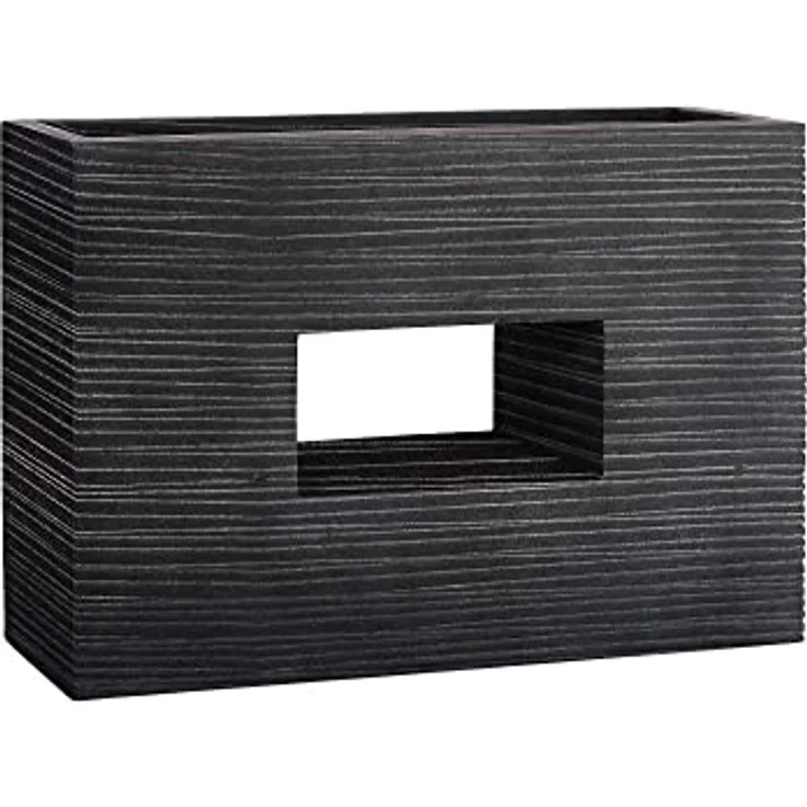 Pflanzwerk® VISTA Premium Hochbeet Pflanzkübel, Rechteckig aus Fiberglas mit Lotus-Effekt, Frostbeständig, Handgefertigt, 20-25 Liter – Bild 2