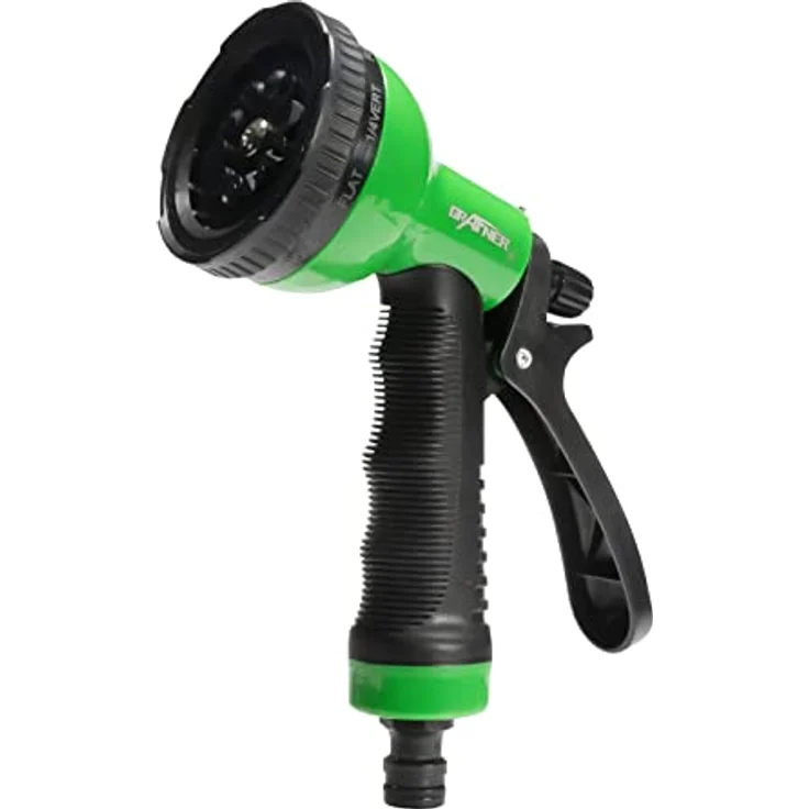 Grafner Multifunktionale Gartenbrause 12 Funktionen, einstellbarer Wasserdruck, Dauerarretierung, Einhand, Schnellkupplung, Metall Hochdruck – Bild 1