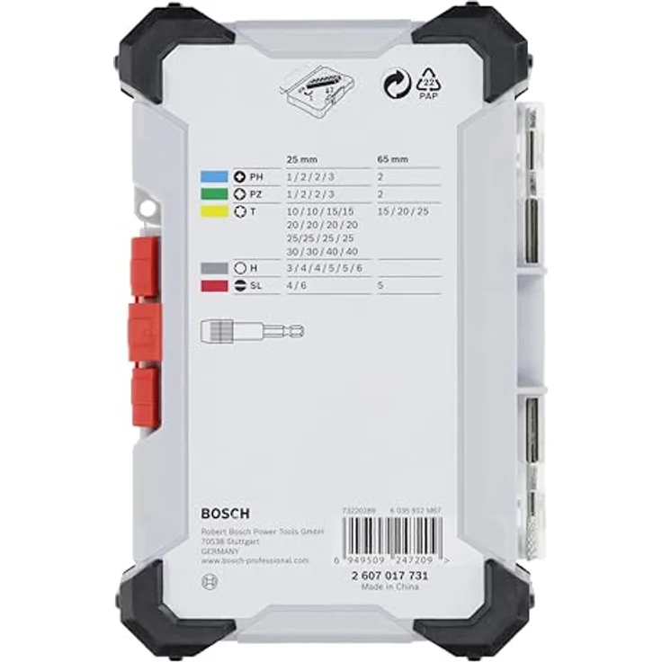 Bosch 40x Extrahartes Schrauberbit-Set, 40-tlg. aus S2-modifiziertem Stahl, farbcodiert, Amazon Exklusiv – Bild 3