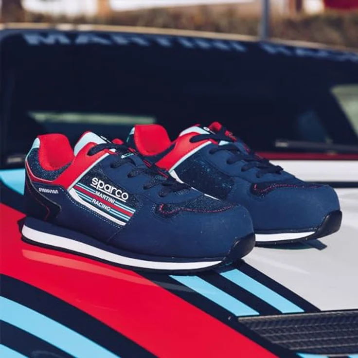 Sparco GYMKHANA Martini ESD S1PS SR Sicherheitsschuh, atmungsaktiv, metallfrei, Blau, Größe 45 – Bild 5