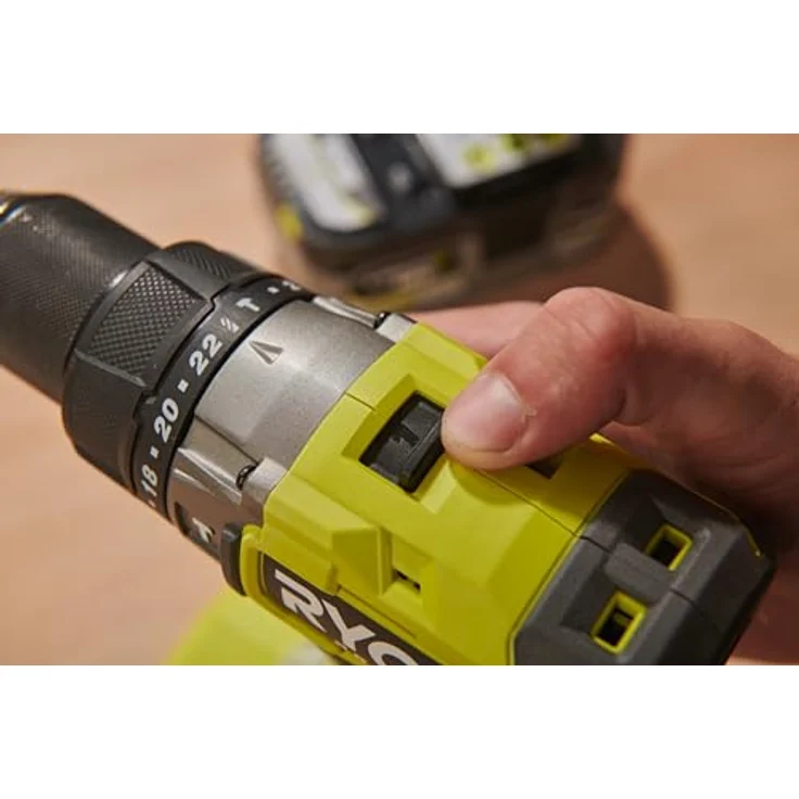 Ryobi 18 V ONE+ Brushless Akku-Schlagbohrschrauber RPD18BL2-0, max. Drehmoment 95 Nm, 24 Drehmomenteinstellungen, 13 mm Schnellspannbohrfutter, G5 GripZone – Bild 5