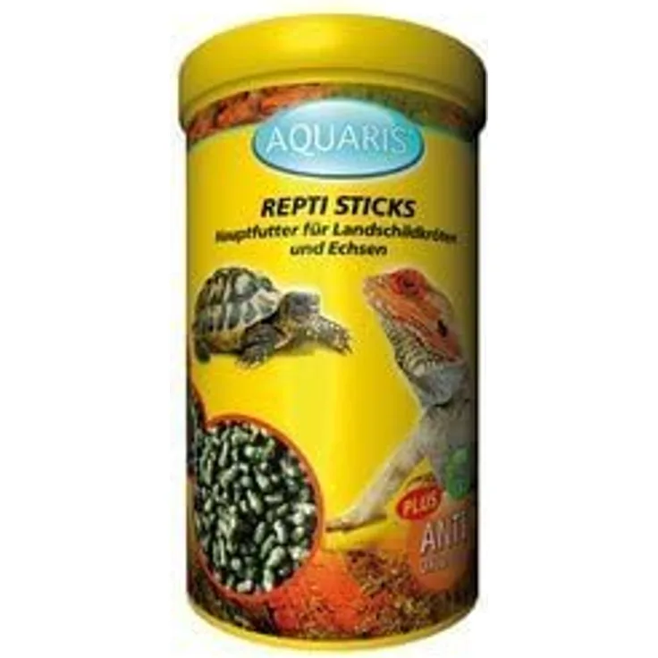 Aquaris Repti Sticks Carni Schildkrötenfutter, 300 g / 1 L, proteinreich mit Fisch und Garnelen, für Wasser- und Sumpfschildkröten
