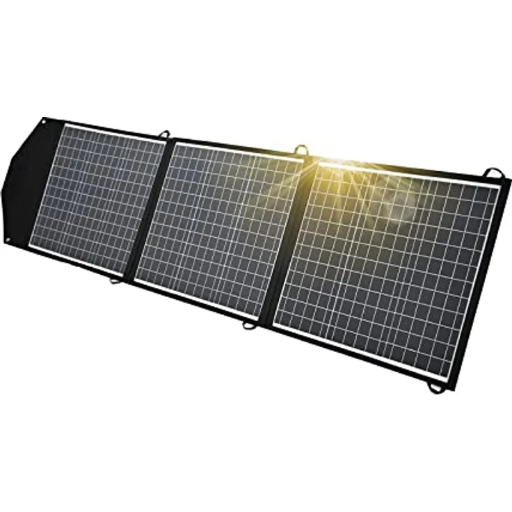 enjoy solar Helios Faltbares Solarpanel 150W, 12V, Monokristallin, hohe Schutzleistung, ideal für Camping und Notfälle – Bild 1